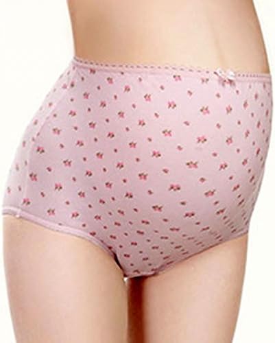 Mammy Village 100% Cotton Maternity Women Brief Underwear Panty Free Size Pink
