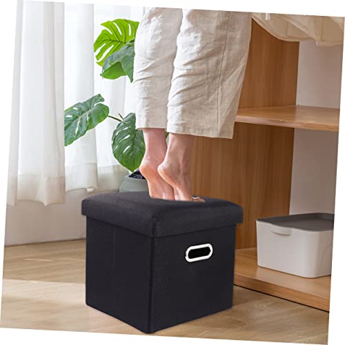 KICHOUSE Banquinho De Armazenamento Caixa De Armazenamento Dobrável Caixa De Armazenamento Dobrável