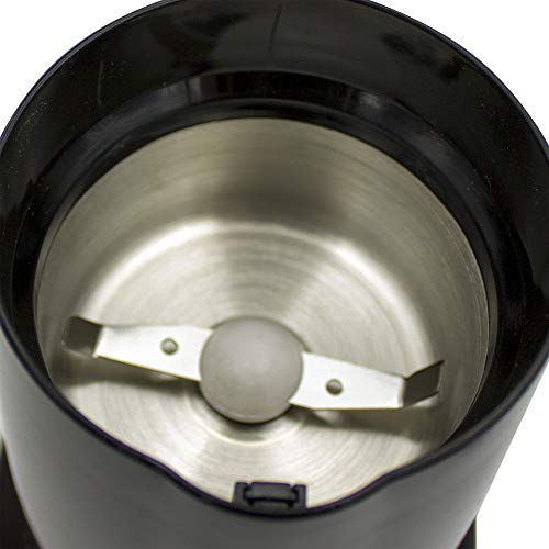 MPM MMK-07/C Molinillo café eléctrico pequeño, Semillas Especias y Frutos Secos, Cuchilla Doble Acero Inoxidable, min… - Imagen 4