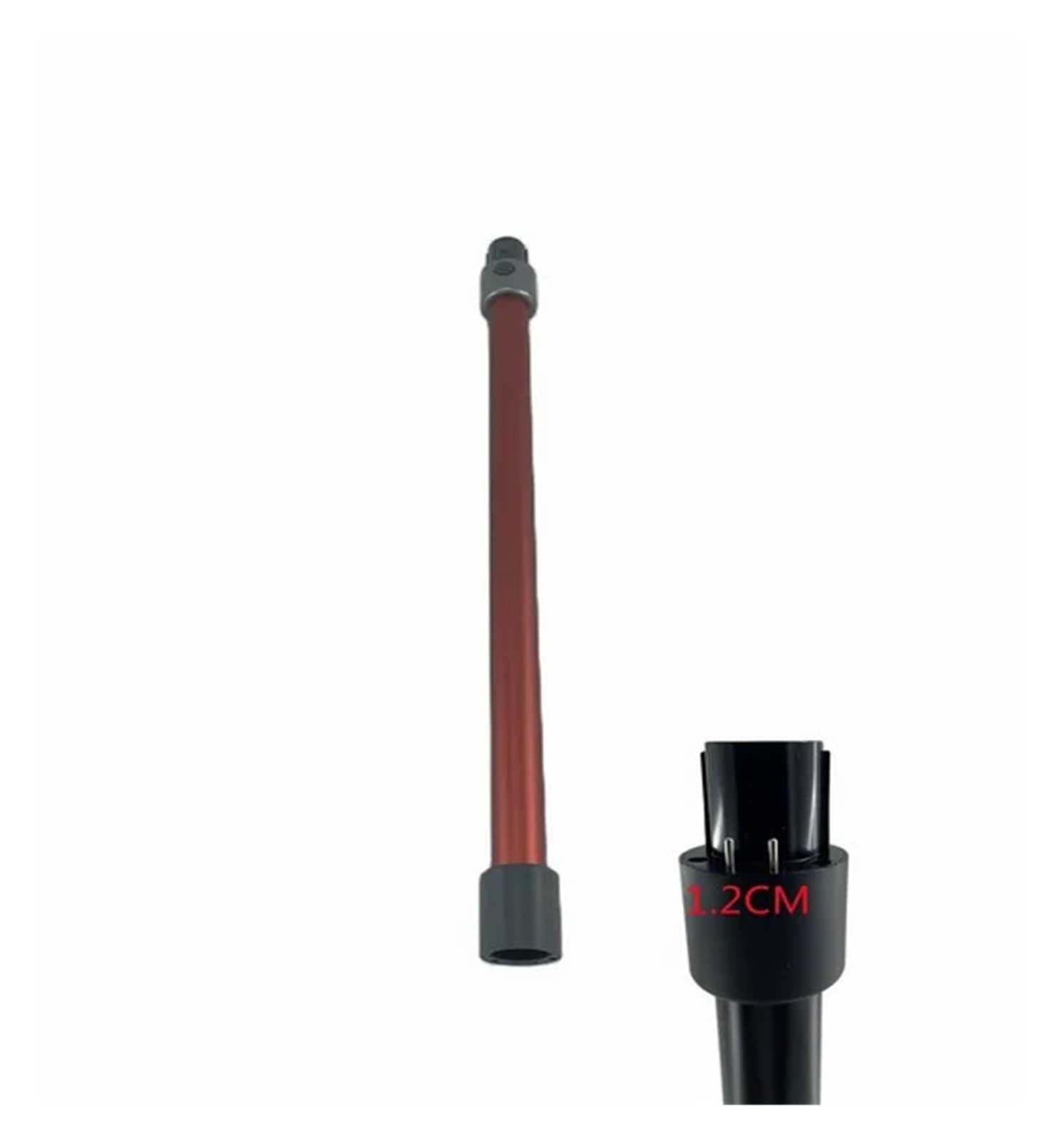 Electric Extension Hose, Compatible for Dreame V9 V9p V10 V11 V11SE V12 PRO T10 T20 T30 Vacuum Cleaner Accessories Extension Rod(Red Metal Rod 1.2cm)