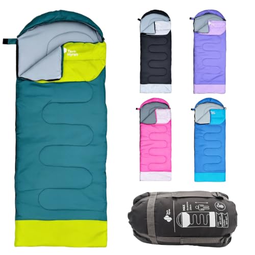 Sleeping Bag for Adult Camping Backpacking Warm & Cold Weather (Green)