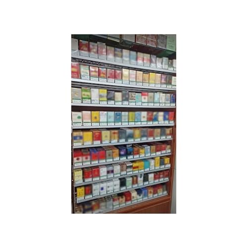 Présentoir à cigarettes de supermarché avec poussoir automatique