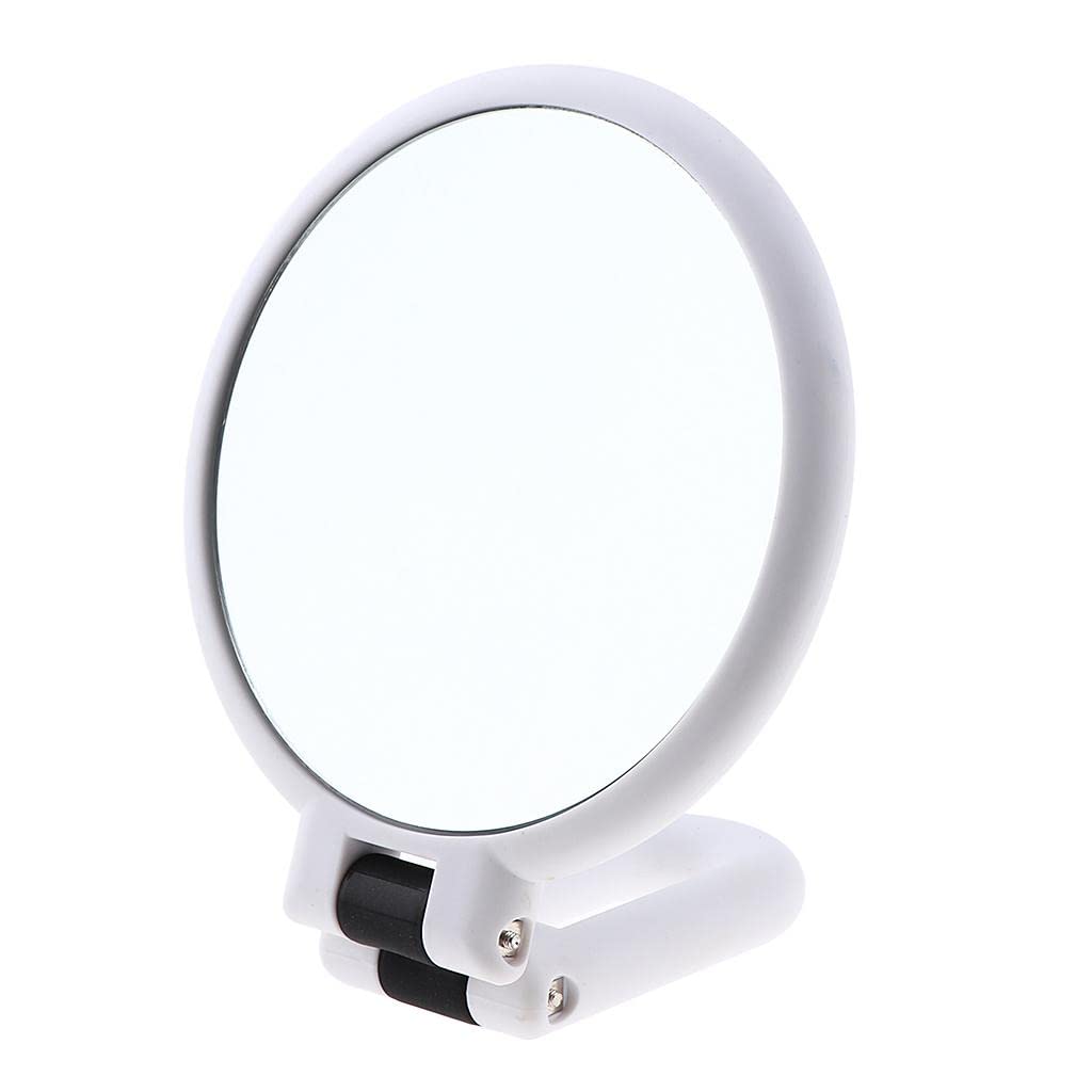 Miroir de maquillage grossissant double face pliable pour corriger les détails