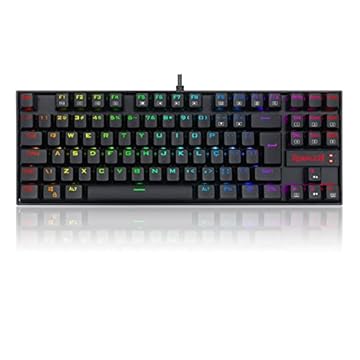Redragon TECLADO MAGNÉTICO GAMER KUMARA PRO RGB PRETO SWITCH MARROM ABNT2