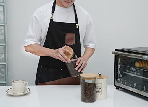 Smarthair Kitchen Apron Garden Apron Tool Apron Work Apron Industrial Aporn,27"X29.5",Black,A418201 #TOP4