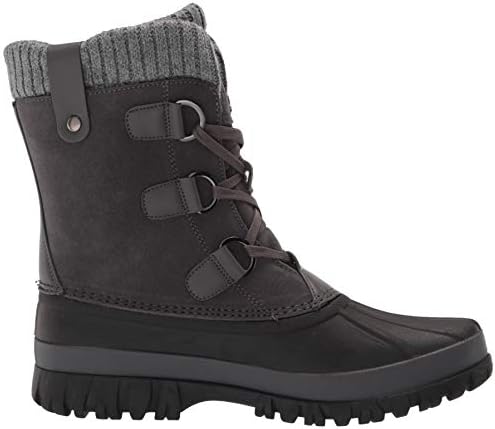 Lugz Women's Stormy Classic 6-inch Duck Toe Waterproof Fashion Boot, Dark Grey/Grey/Black, 5.5, M | Image 5