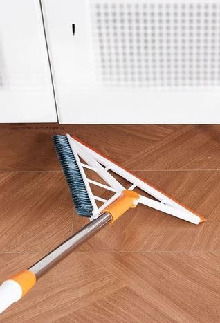 ULTREOS 2 in 1 Cleaning Brush, Removable Hard Bristle Tile Scrubber, Extendable Handle Shower Scrubber Brush, Sponge Removable, Lightweight, Green 1