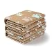 luciphia Couverture en Peluche Ultra-Souple Épaississant pour Chien/Chat 3 Pièces Patte de Coeur Café Medium (76 * 52cm)