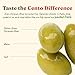 Cento Imported Cerignola Green Olives, 11.6 Oz, Whole Jumbo Italian Olives in Brine for Antipasto, Salad, Charcuterie Board, Bruschetta, Imported from Puglia, Italy - Gluten-Free, Non-GMO