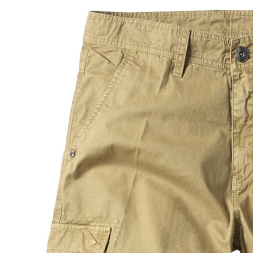 Short cargo en sergé avec boucle ajustable et poches multiples - 5
