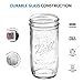 SEWANTA Wide Mouth Mason Jars 32 oz [7 Pack] With mason jar lids and Bands, mason jars 32 oz - For Canning, Fermenting, Pickling - Jar Decor - Microwave/Freeze/Dishwasher Safe.