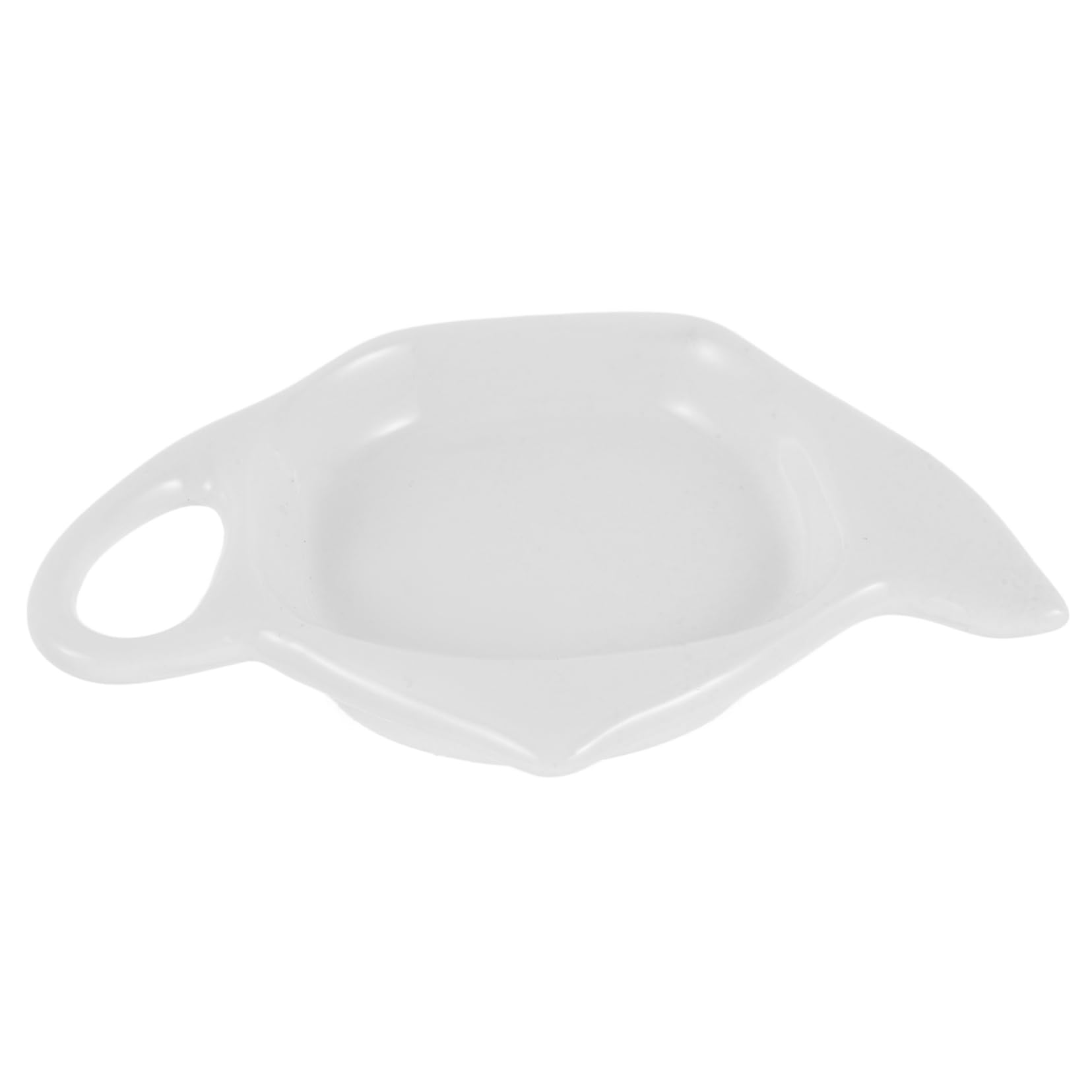 MAGICLULU Teapot Shaped Ceramic Tea Bag Holder Dish Charming Multi Purpose Serving Plate for Tea Bags Sugar Lemon Wedges for Home Kitchen and Afternoon Tea Gatherings