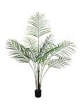 artplants.de Deko Großblatt Arecapalme, 185cm, wetterfest - Kunstpalme - Künstliche Areca Palme