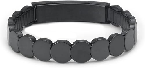 Miniatura 3 de Pulsera elástica ajustable de emergencia personalizada de acero inoxidable para mujeres y hombres, identificación de alerta médica, 7.48 pulgadas,