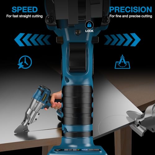 Image of Cordless Metal Shears Compatible with Makita 18V Battery, 14GA Cutter