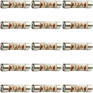 15 x Fuses 13A, 13 Amp Fuses UK 240V/250V pack of 15 of 13A Fuses BS1362 Fuses by ZARB