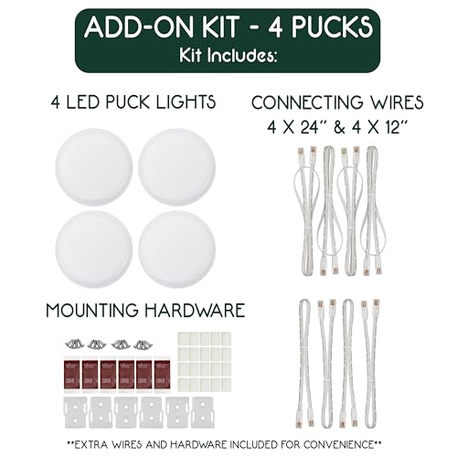 Image of 4 Puck ADD-ON Kit - for Use with VER-4PUCK-KIT Only - Not for Use with Other Lighting Kits