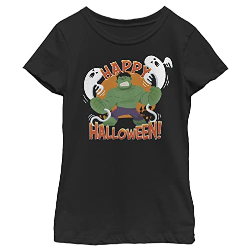 T-shirt fille Marvel Hulk ample et confortable en coton noir