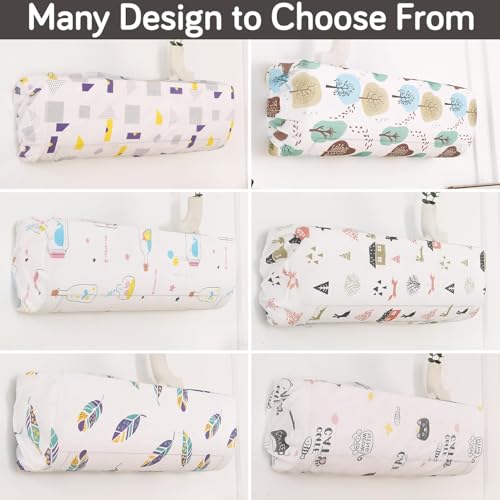 Image of HOKIPO Air Conditioner Cover for 2 Ton Split AC | Fits AC Units upto Size 110x33x31 cm | Dustproof, Waterproof & Washable Indoor Unit Cover | Woodland Village (NEW-D4-AR5874)