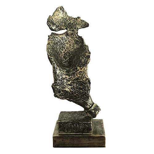 Bronze Head Face Statue Thinker Man Sculpture Keep Silence Statue For Desktop Decoration-13.5" Tall #TOP6