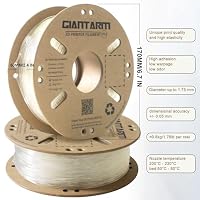GIANTARM TPU Filament 1,75 mm für 3D-Drucker 0.5kg, Rein transparent – Ansicht 4
