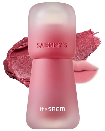 THESAEM Saemmys Crema Velvet Tint - 05 Berry Foam Berry Mauve - Korean Velvet Lip Tint Creamy Comfort Plumping Formula - Blurred Finish Long-Lasting Smooth Lips, 0.14 fl.oz.