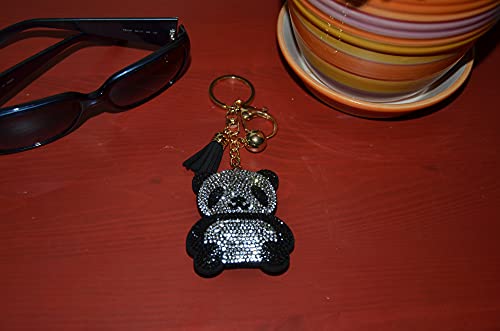 Popfizzy Rhinestone Panda Keychain for Women, Bling Panda Accessory, Flamingo Gifts for Girls4