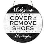 Please Remove Your Shoes Sign, Take off Your Remove Shoes Sign for House Front Door, Cover or Remove Shoes, Housewarming Gifts for New House Home Women Men