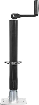 A-Frame Trailer Jack, 1 Ton 2,000 lb Capacity, 14" Vertical Travel, Heavy Duty Manual Tongue Jack with Adjustable Drop Leg for RV, Boat, Utility and Horse Trailers