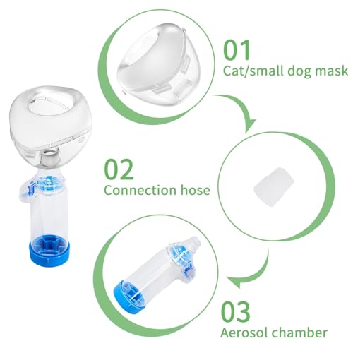 STARSUM Cat Inhaler Spacer, Designed for Cats and Small Dogs, Pet Aerosol Chamber with Silicone Mask,for Home Outdoor S by STARSUM - Used condition - Image 5