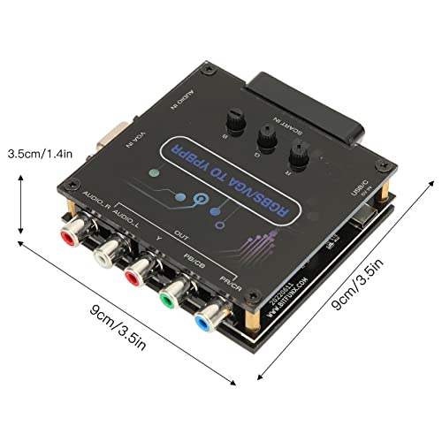 Rgbs Vga Scart To Ypbpr Component Converter, Video Converters For Retro Game Console Arcade Boards For Sfc For Genesis For N64 For Dreamcast For Wii For Md For Saturn #TOP6