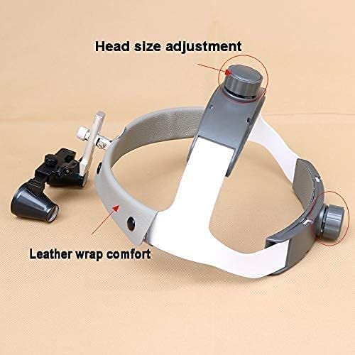 Lupas, Lupas De Aumento De 3,5X Y 2,5X, Binoculares con Diadema De Cuero Y Linterna Frontal Led para Embarcaciones, Distancia De Trabajo: R 420 Mm, 3,5X