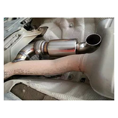 Tool Exhaust Muffle Pipe Home 51mm Tuning 1Pc Car Decoration Downpipe Nozzle Polished