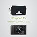 MegaGear Panasonic Lumix DC-ZS200, TZ200, Leica C-Lux Ultra Light Neoprene Camera Case, with Carabiner – Black