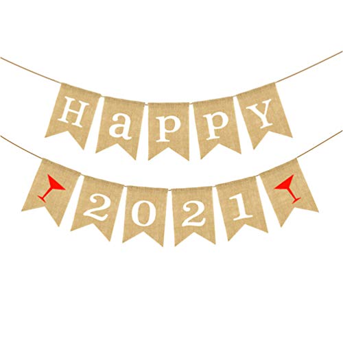 Banner Happy 2021 da BESTOYARD 2021 Bandeira de Andorinha com cauda de andorinha para decoração de f