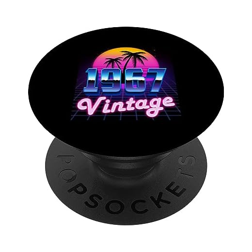 Regalo de 56 cumpleaños 56 años hombres mujeres retro vintage 1967 PopSockets PopGrip Intercambiable