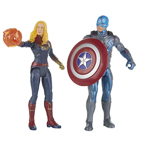 Avengers Marvel Endgame Captain America & Captain Marvel 2 Pack Characters From Marvel Cinematic Universe Mcu Movies #TOP2