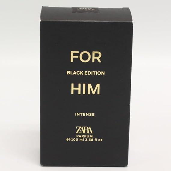 Zara For Him Black Edition Intense Cologne for Men Parfum 100 ML (3.38 FL OZ)