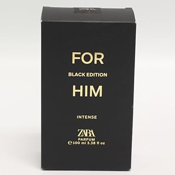Zara For Him Black Edition Intense Cologne for Men Parfum 100 ML (3.38 FL OZ)