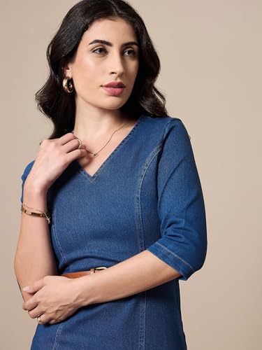 Image of Sassafras worklyf Women Bodycon Dress with Crop Blazer