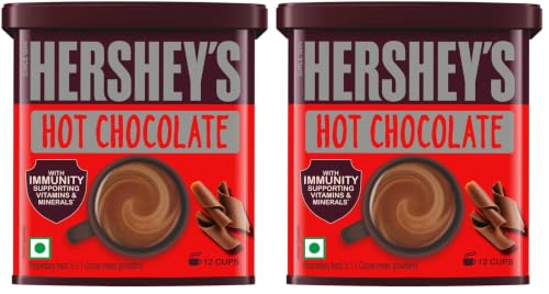 Image of HERSHEY'S Hot Chocolate Drink Powder Mix, 250 g (Pack of 2)