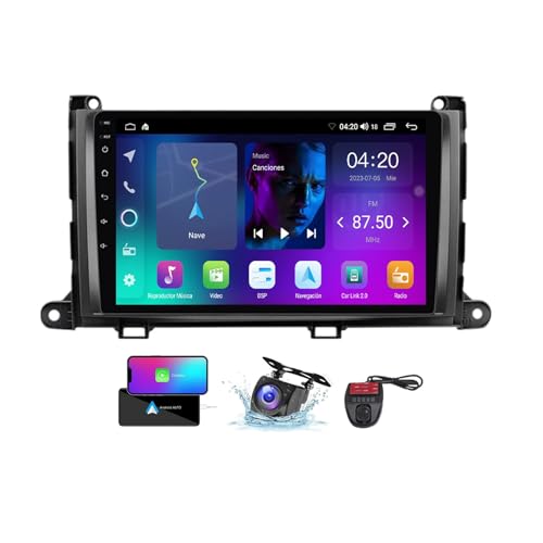 Autoradio Android 13 Toyota Sienna 2011 2012 2013 Carplay Écran Tactile 9" GPS