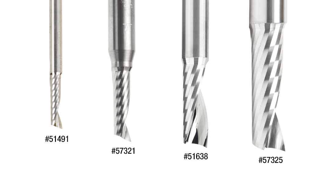 Amana Tool - 57318 Metric Solid Carbide CNC Spiral 'O' Single Flute, Plastic Cutting 4 Dia