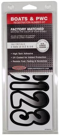 Miniatura 6 de Kit de registro número de fábrica, color azul y negro de Hardline Products, BlancoNegro