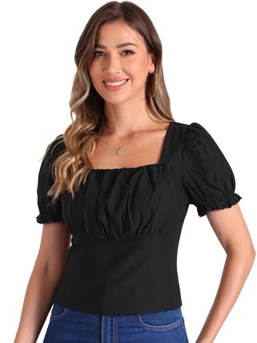 T-shirts d'été décontractés Allegra K hauts femmes