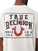 True Religion Men's Turkish Flag Tee – Short Sleeve Crewneck Graphic T-Shirt- Winter White, XL