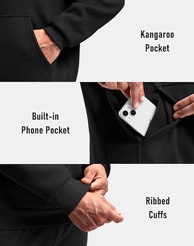 G Gradual Men's Fleece Hoodies Pullover Soft Warm Athletic Workout Gym Hooded Sweatshirt for Men with Pockets - Image 6