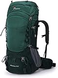 MOUNTAINTOP 55L Wanderrucksack Herren Damen Trekkingrucksack mit Regenschutz Outdoor Rucksack Reiserucksack für Wandern Reisen Camping