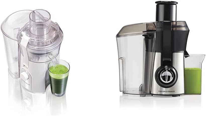 Hamilton Beach 67702 Juicer Machine, Big Mouth Large 3” Feed Chute for Whole Fruits and Vegetables & Juicer Machine, Big Mouth Large 3” Feed Chute for Whole Fruits and Vegetables