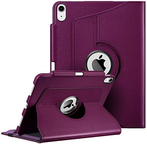 FINTIE Case Compatible with iPad Air 5th Generation (2022) / iPad Air 4th Generation (2020) 10.9 inch with Pencil Holder - 360 Degree Rotating Stand Cover with Auto Sleep/Wake, Emerald Marble